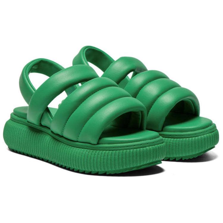 ONITSUKA TIGER OTIGER Strap Comfortable Round Toe Casual Beach Sandals Women Sandals Green 1182A623-300