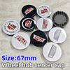 AABHT1 4pcs 67mm Car Wheel Center Hub Caps Cover for Cadillac BLS CT4 CT6 CTS SLR SLS SRX XT4 XT5 XT6 XTS Escalade Deville DTS Tiburon