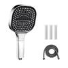 Universal 13cm Shower Head with Not  Clogging Nozzles Universal Shower interfaces ABS for High Pressure Bathroom Use