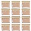 Fashionable Sturdy Jewelry Pouches 12 Pcs Travel Organizers Bags with Zippered for Jewelry and Small Accessories