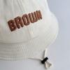 Letter Embroidery Toddler Bucket Hat Cotton Kids Bucket Cap Baby Sunscreen Hat  Outdoor Use
