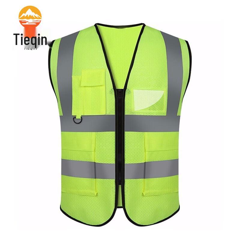 High-Visibility Multi-Pocket Mesh Safety Vest