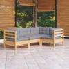 Day and Night - Day and Night Garden Furniture Set 4 Pieces and Pine Wood Cushions