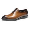 Vintage Italian Mens Wedding Dress Shoes Genuine Leather Handmade Brogue Wingtip Oxford Shoes Black Brown Formal Shoes for Men
