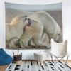 Polar Bear Pattern Background Cloth Office Living Room Tapestry Home Wall Decoration Tapestry