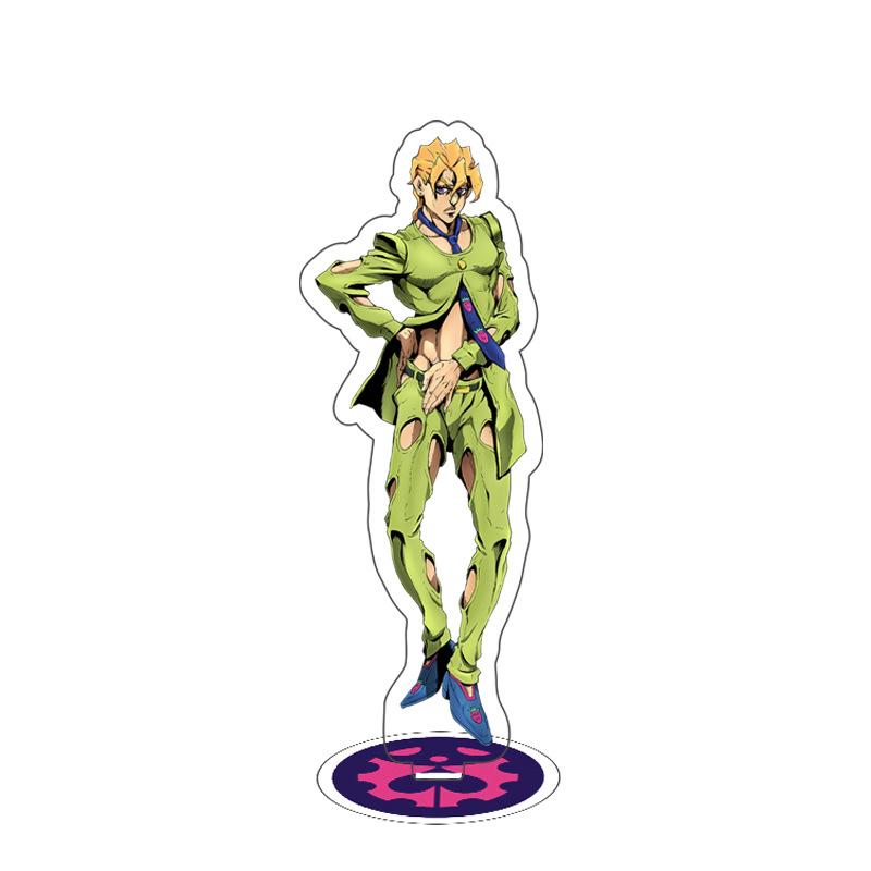 Spiel Anime Bizarre Adventure Golden Wind Modell Acryl Figur Stand Bemalt Schreibtisch Dekor Ornament Geschenk 15 cm