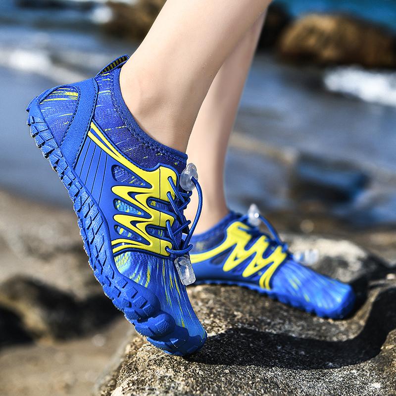 Breathable Children Wading Shoes Quick Drying Beach Water Sports Shoes Kids Non-slip Aqua Sneakers for Swimming Surfing Boating