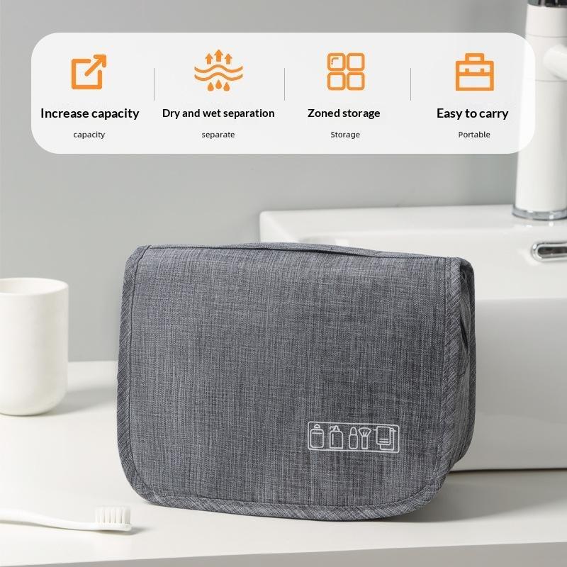 Portable Storage Bag Men Business Bag Toiletries Organizer Women Cosmetic Bag Waterproof Hanging Wash Pouch