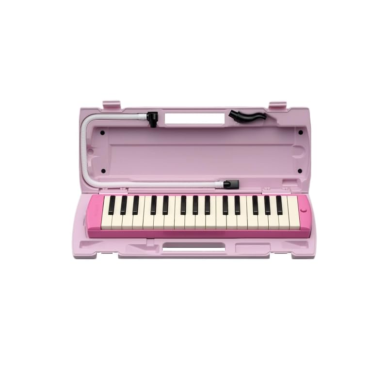 Yamaha PIANICA 32-key Keyboard Harmonica, Pink, P-32EP. Designed with Children's Ease of Use In Mind. Includes a Matching Colored Plastic Hard Case.