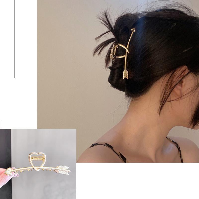 New Metal Claw Clip for Women Gold Geometric Hair Claw Large Size Headband Hairpin Claw Clip Hair Crab Hair Accessories