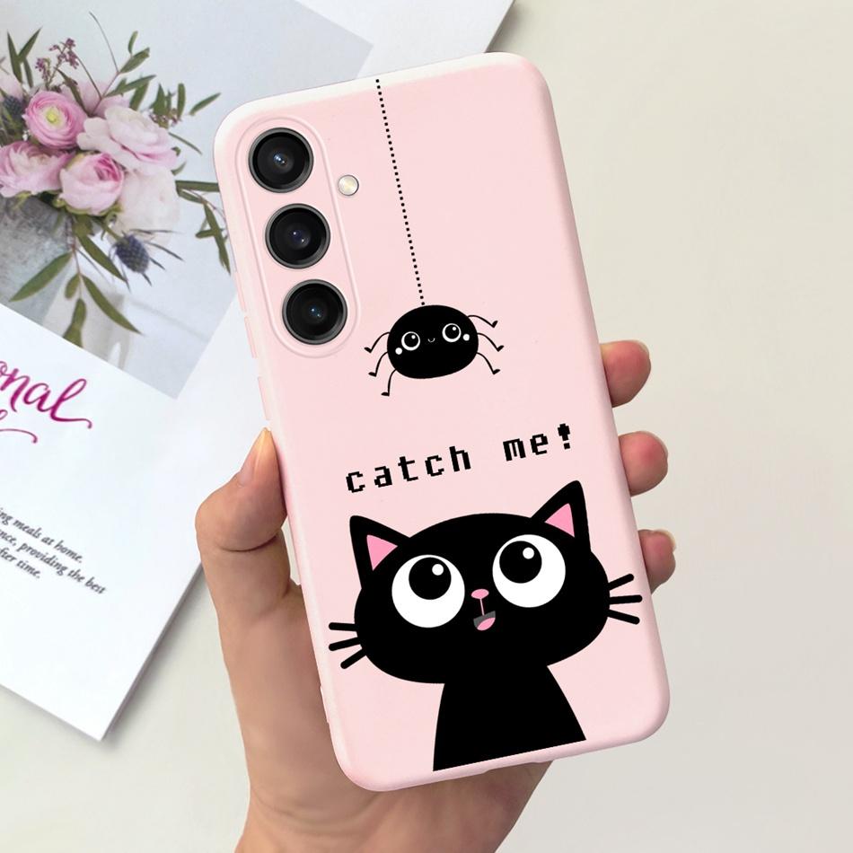 For Samsung Galaxy S23 FE Fashion Sunflower Butterfly Painted Case For Samsung S23FE 5G S 23fe SM-S711B Soft Silicon Jelly Cases