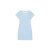 New MLB Los Angeles Dodgers Basic Collection SS25 Short Sleeved Dress Women's Light Sky Blue 3FOPB0453-07SBL