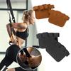 Fitness Gloves Four Finger Palm Protector Leather Anti Slip Grip For Pull Ups Weight Lifting Gym Training Men Women Workout Tool