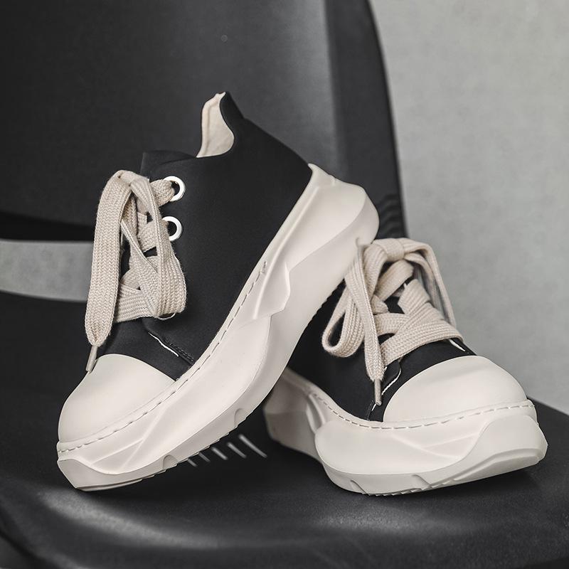2025 Men's High-Top Thick-Soled Zipper Martin Boots - Fashionable and Versatile Autumn Footwear