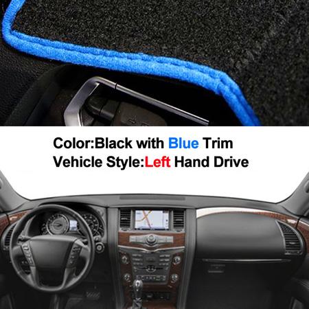 Car Dashboard Cover For Nissan Patrol Y62 2011-2018 Armada 2018 For Infiniti QX56 2011-2013 QX80 2014 -2019 DashBoard Sun Shade