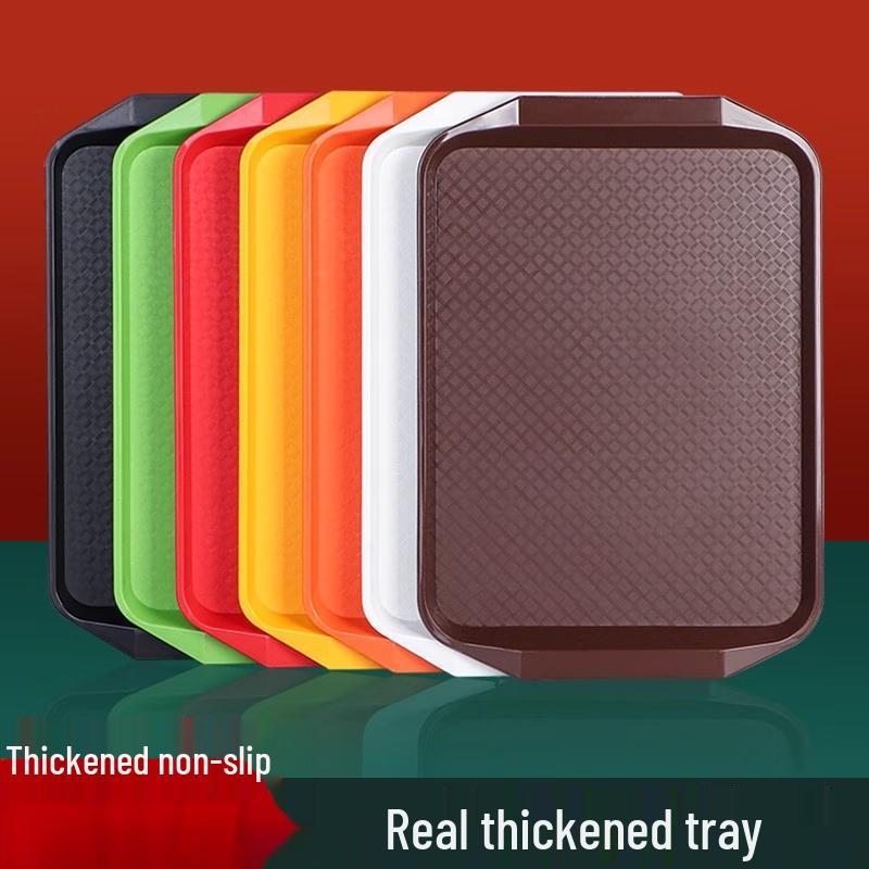 Commercial Heavy-Duty Non-Slip Plastic Serving Tray