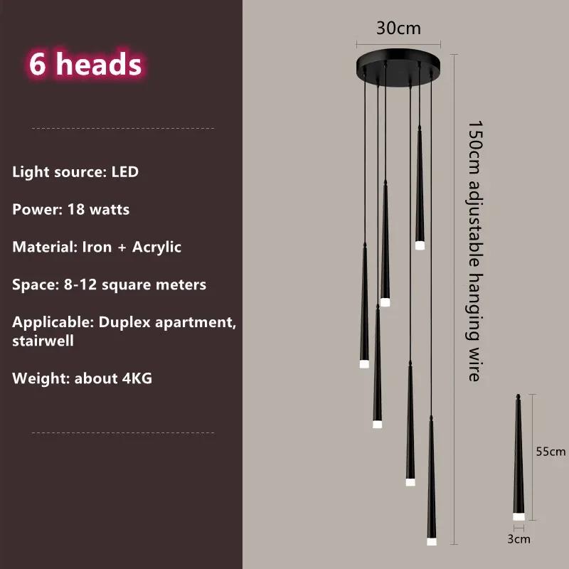 Nordic Led Pendant Lamp Long Downlight Kitchen Restaurant Bar Chandelier Decorative Chandelier Bedside Chandelier Ceiling Lights