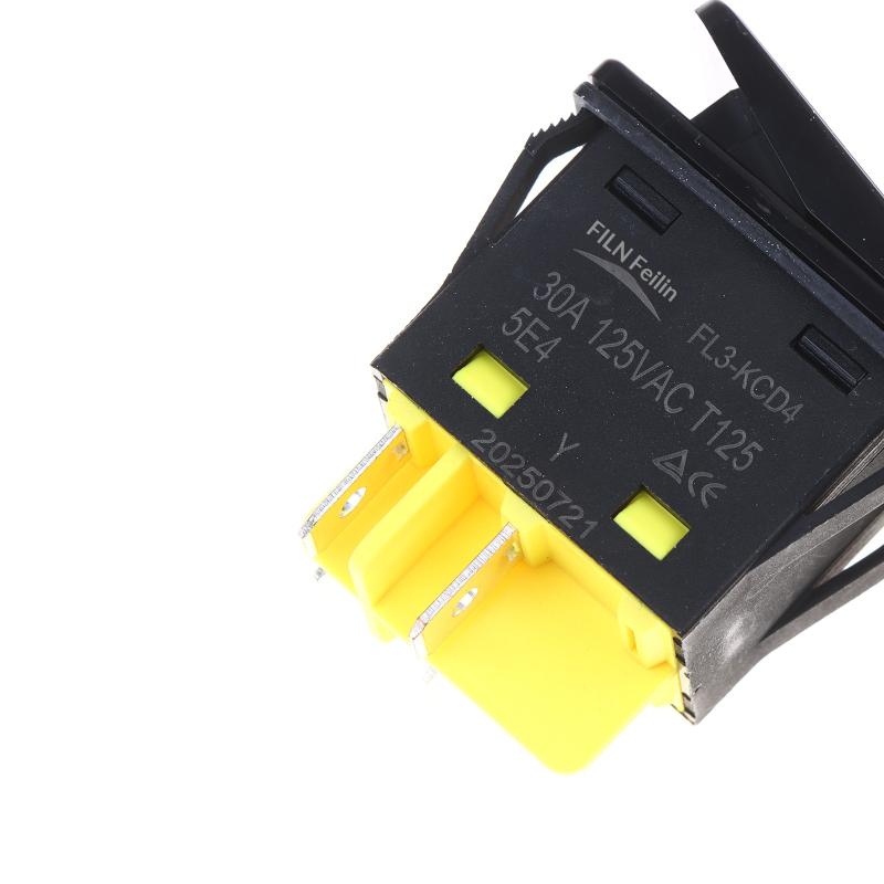 30A 110V 220V Heavy Duty Dpst Ip67 4 Pin Sealed Waterproof T85 Auto Boat Marine Toggle Rocker Switch With Led Light