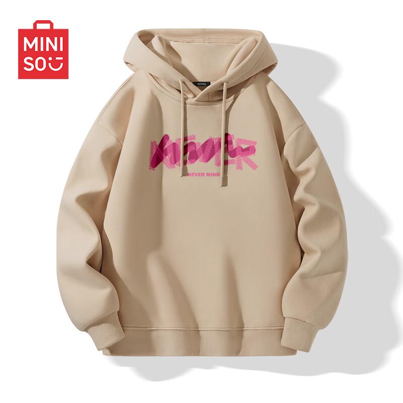 MINISO Men's American Style Oversized Hooded Sweatshirt