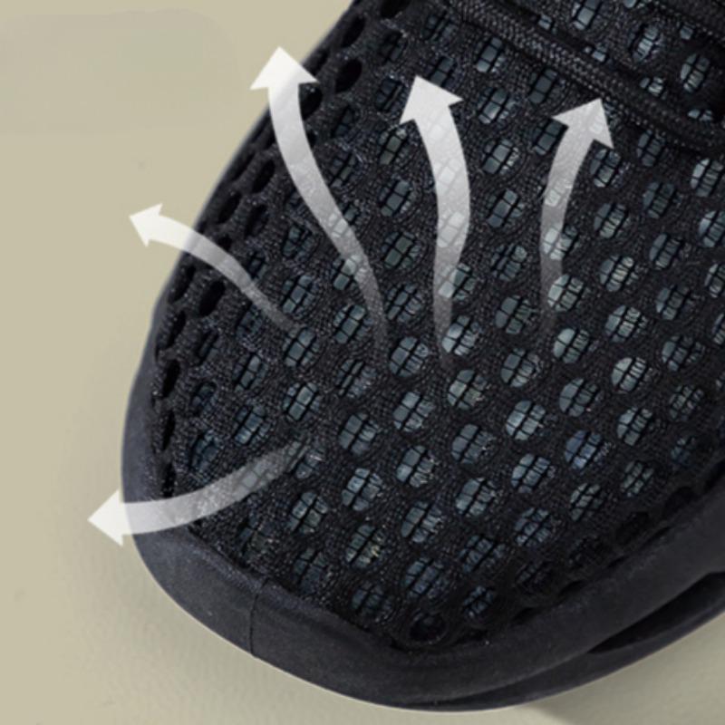 Women's Mesh Hole Shoes Breathable Thick Sole Versatile Sports Shoes Student Casual Running Shoes