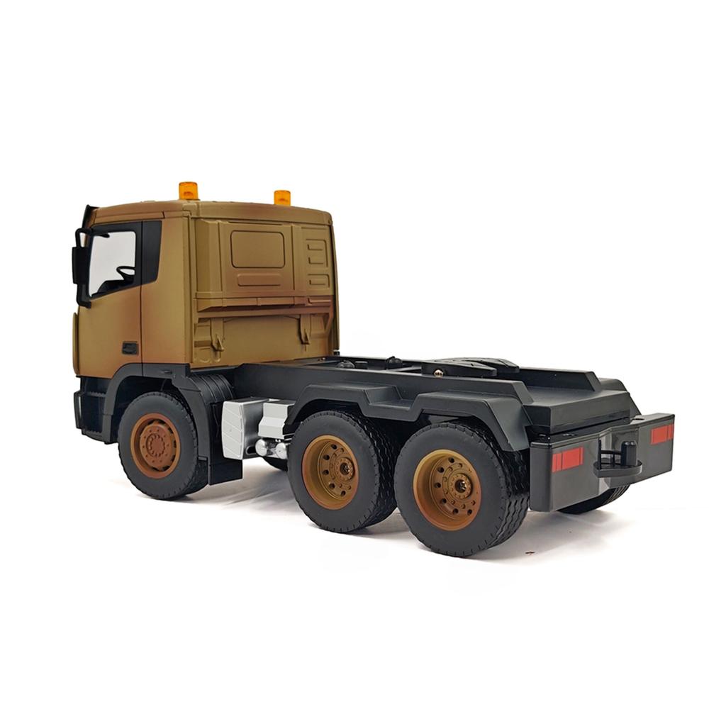 1Celsius18 Scale Remote Control Flatbed Truck 9 Channel RC Construction Vehicle with Detachable Trailer