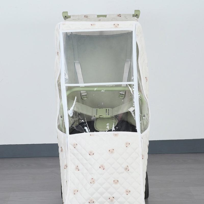 Individuelle Kinderwagen-Wetterhülle Atmungsaktives Design Einfache Anbringung Kinderwagen-Hülle Leicht zu tragen Kinderwagen Regenschutz