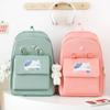 New five-piece backpack fashion trend casual style simple student bag large capacity backpack