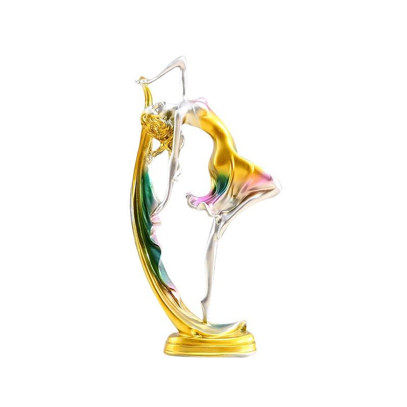 European Style Resine Lady Figurine Handcrafted Home Decor, Elegant Wedding Gift & Living Room Art Piece