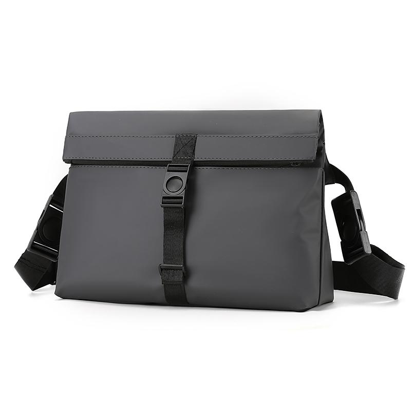 

Retro Business Crossbody Bag for Men - Large Capacity Vintage Messenger & Shoulder Briefcase сірий