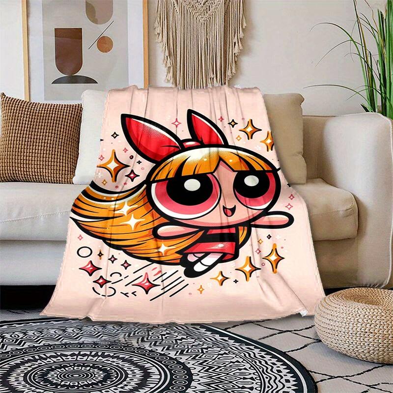 1pcThe Powerpuff Girls Blanket, Soft Comfortable Blanket - Perfect for Home Use, All Seasons G