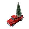 Truck Christmas Tree Statue Christmas Figurine Indoor for Home Decor Collectible Living Room Cabinet Housewarming Desk Ornament