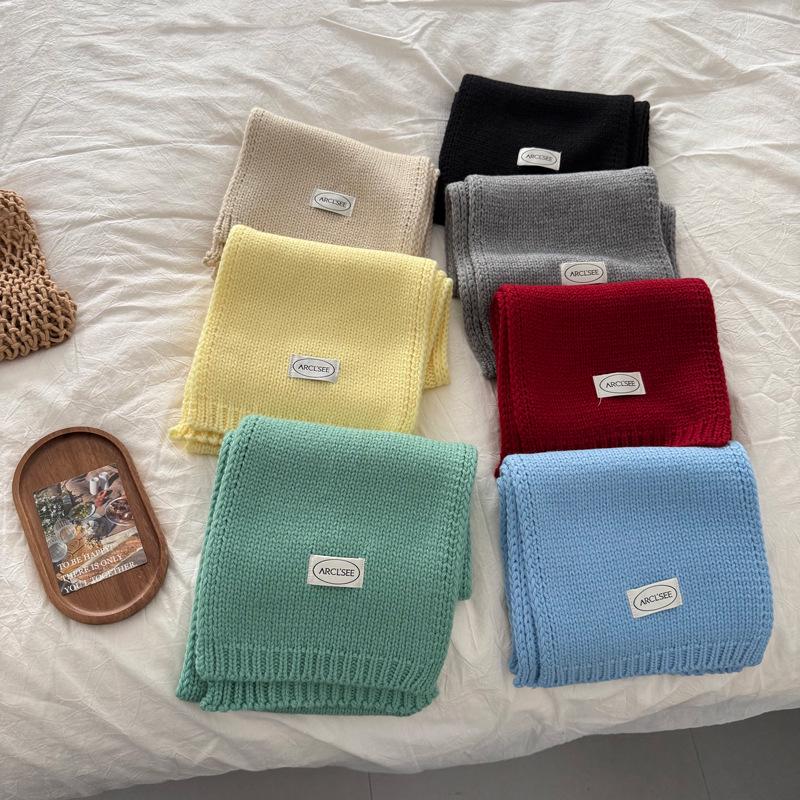 Luxury Thickened Wool Shawl Scarf: Versatile & Stylish INS Korean Design for Couples In Autumn/Winter