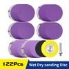 122Pcs 3 Inch Sanding Discs Hook and Loop Sandpaper 600 To 5000 Grits,1/4 In Backing Pad, Foam Buffing Pad for Wood Metal Car