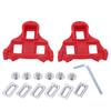 1 Pair Set Mountain Bike Pedal Cleats Anti Slip Bicycle Pedals Plate Clip for Cycling Red