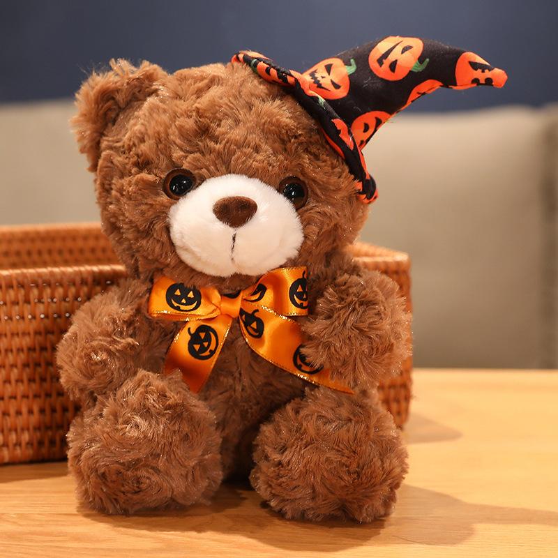 

Halloween Teddy Bear Plush Toy Easter Children s Rag Dolls Funny Event Props Bear Gift 23cm