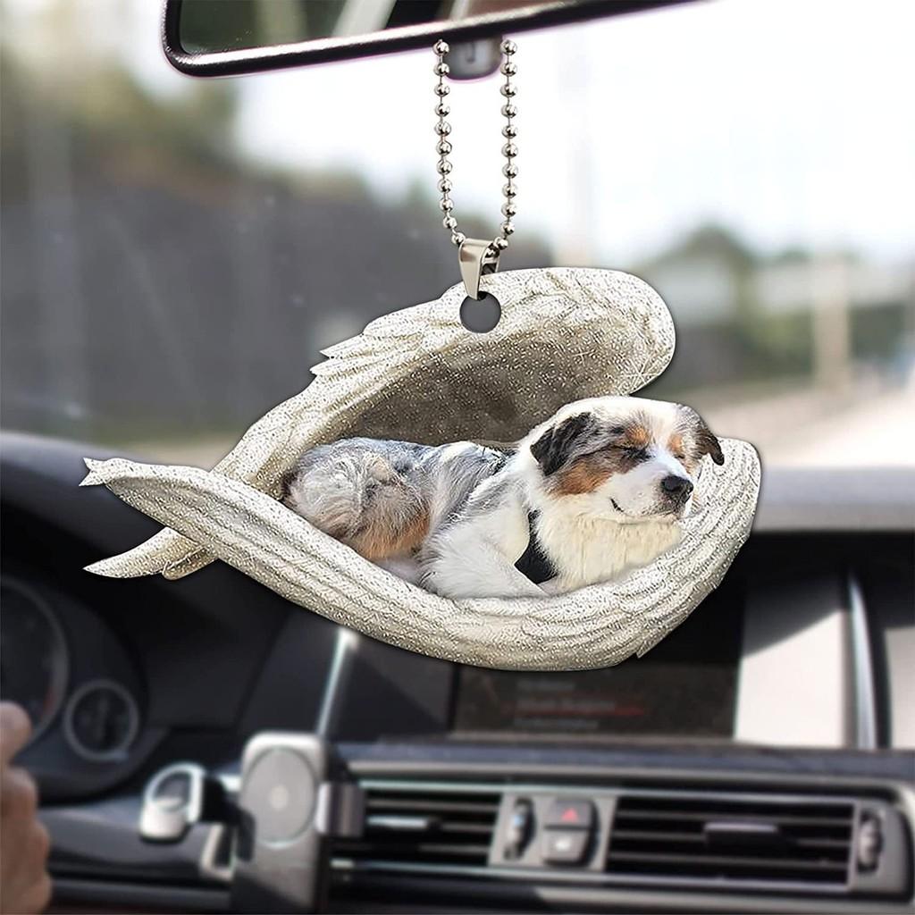 Wings Angel Vibrant Car Rearview Mirror Accessory For Pet Lovers Gift Stylish
