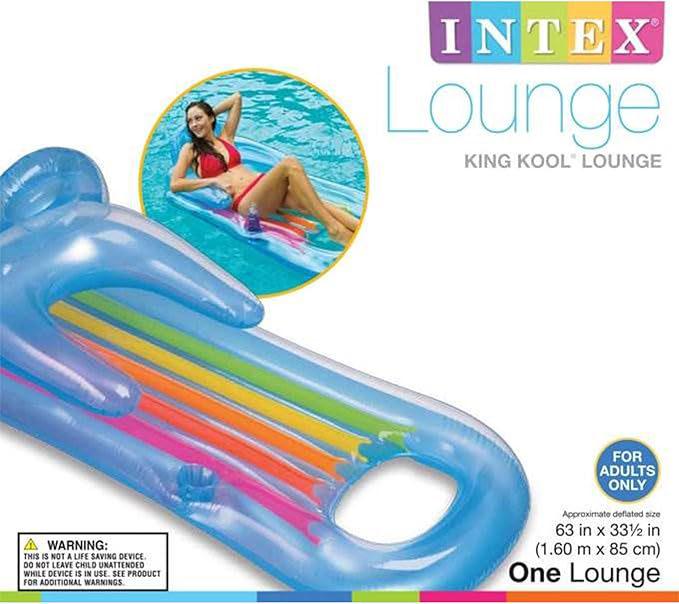 

Inflatable Floating Surf Lounger & Swim Raft for Adults 160x85 cm