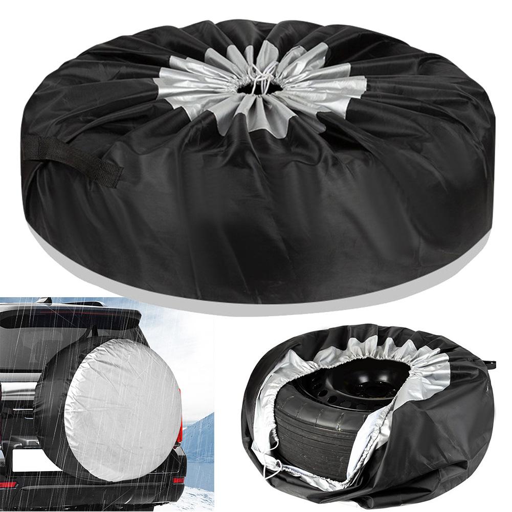 Tire Cover Wheel Storage Bag Spare Tire Protector Drawstring Installation