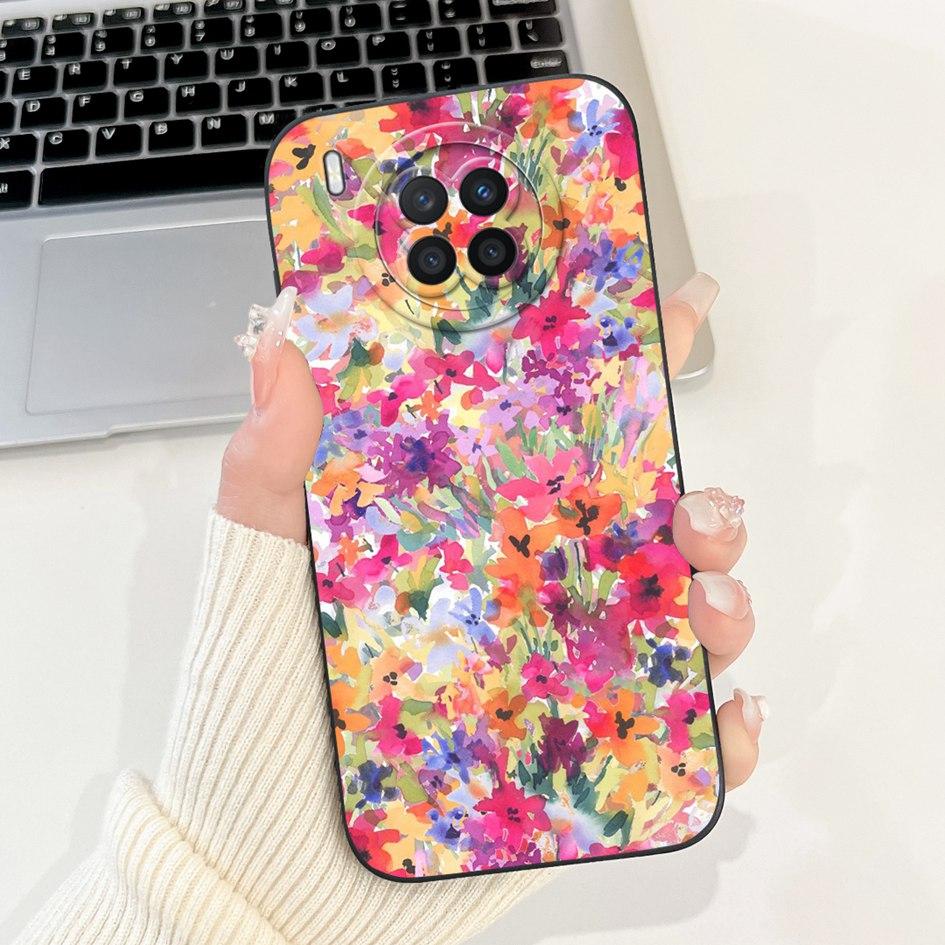 Cartoon Case For Honor 50 Lite Cover Huawei Nova 8i Phone Case Cute Daisy Panda Soft TPU Back Cover For Honor50 Lite Nova8i Capa