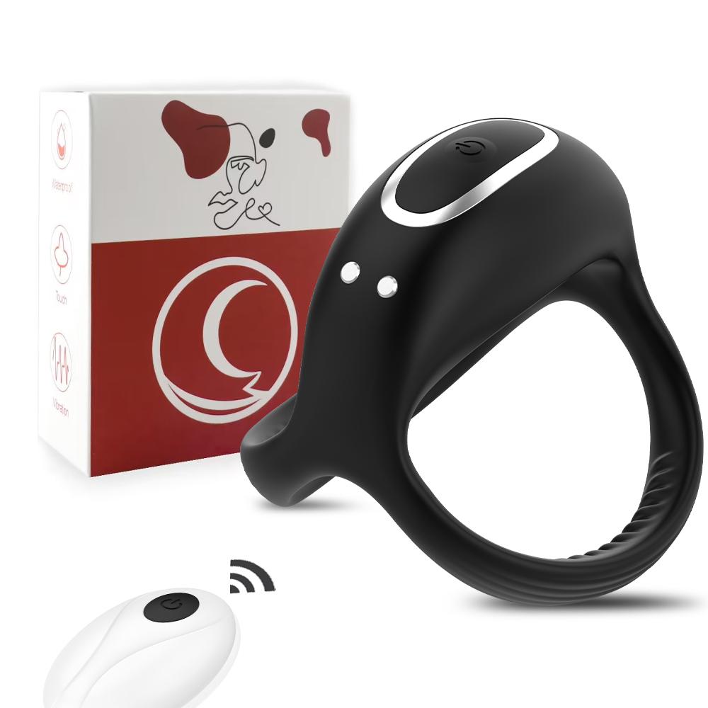 Wireless Control Vibrating Penis Ring for Man Delayed Ejaculation Trainer Enlargement Erect Cock Rings Couples Sex Toys for Men