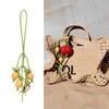 Fruit Flower Charm Keychain Mulberry Strawberry Tomato Pea Insect Chamomile Tulip Tree Key Bag Accessories