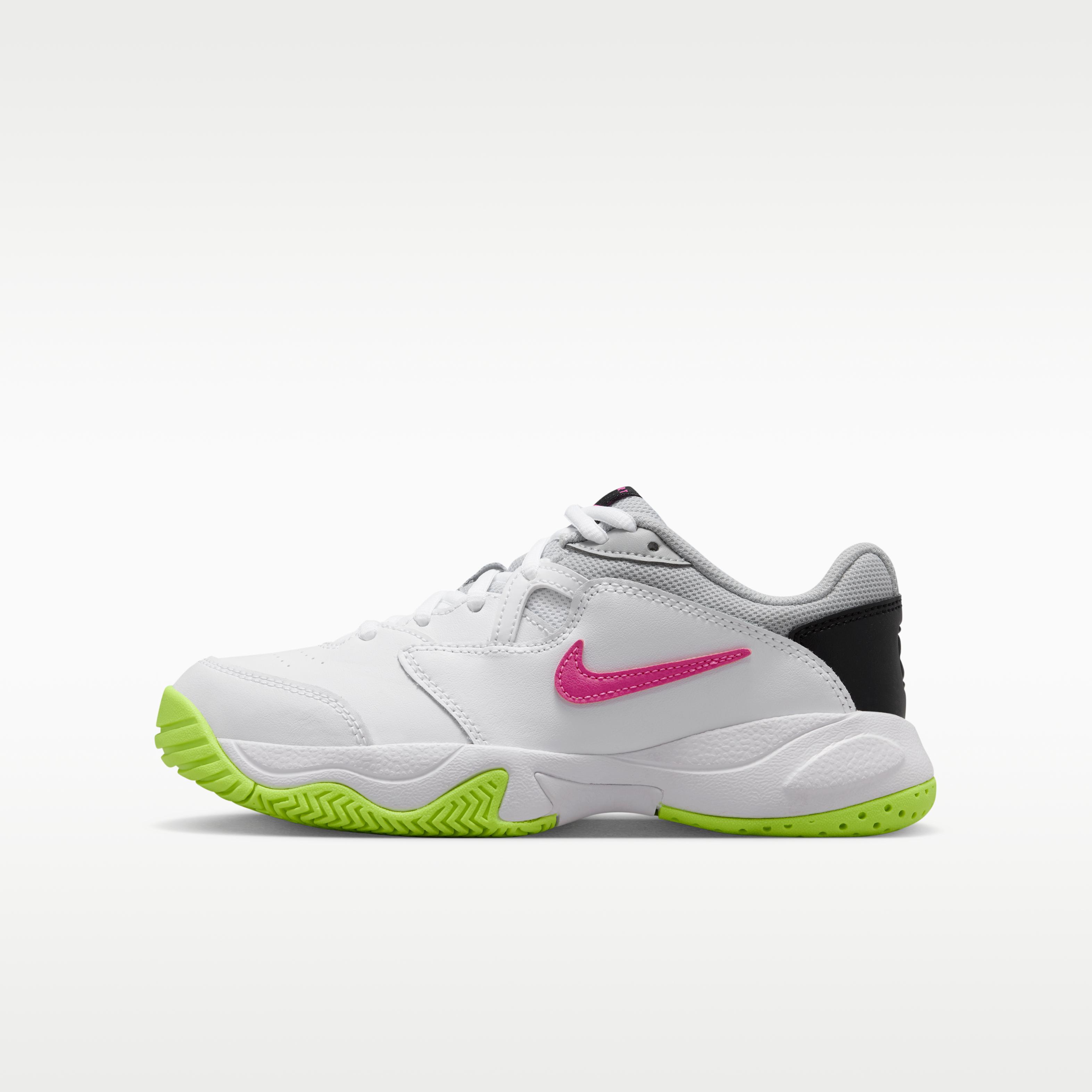 Nike Court Lite 2 White Hot Lime Laser Fuchsia (GS) 32