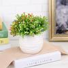 5pcs Artificial Plastic Plants Christmas Decoration Artificial Plant Ferns Simulation Plant Plastic Flower Fern Home Accessories