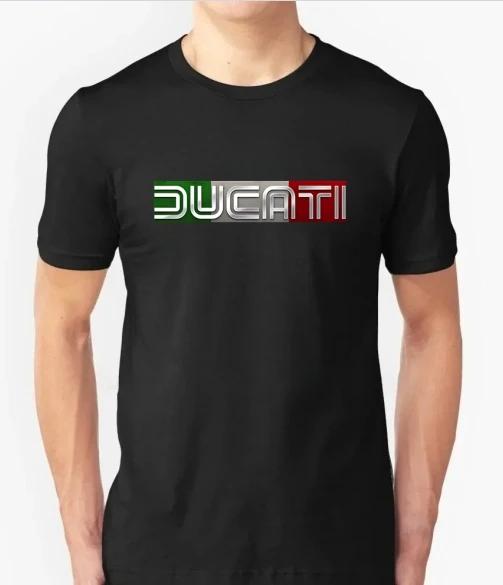 Urban Pulse Clothing Katoenen T-shirt Casual Ducatis Moto GP Racing Motorfiets T-shirt Grafisch Zomer Korte Mouwen 2026 Mannen T-shirt Tops Kleding Tee M zwart