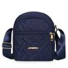 Nuova Borsa Tote Casual con Zip in Tela a Tracolla Borsa Shopping Carina per Signore Donne Borse a Spalla in Velluto a Coste Borse a Mano in Tessuto a Righe