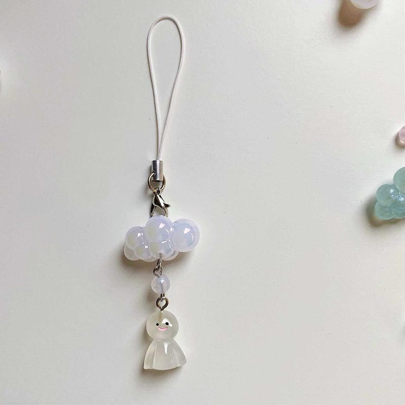 

Корейский мультфильм солнечная кукла телефон шнурок облака телефон цепочка брелок милый мобильный телефон подвески камера кулон пара подарки белый