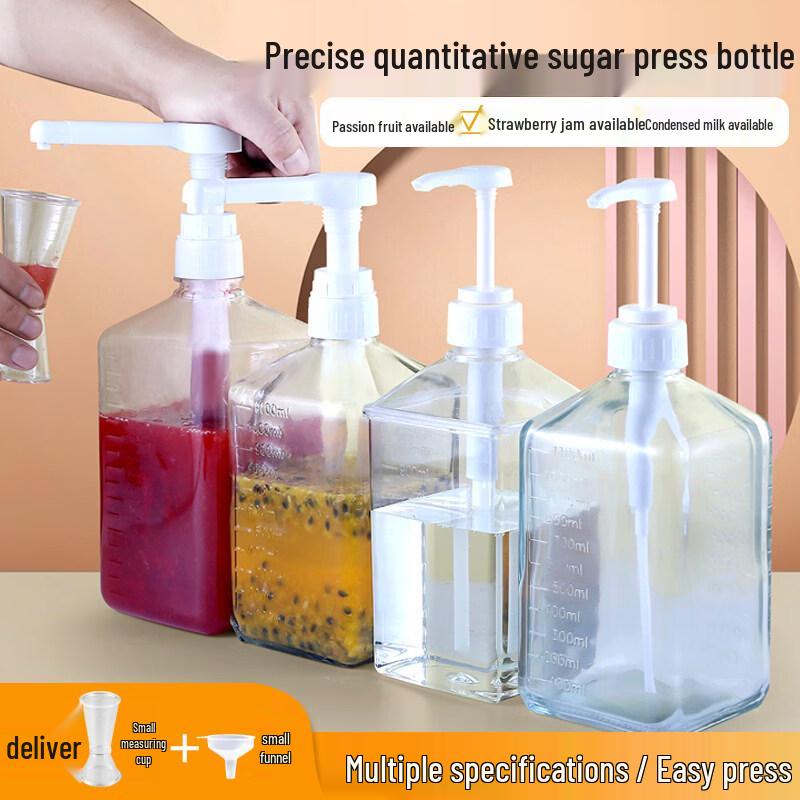 ZISIZ Glas Sirup Spender Flasche