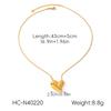 Heart Pendant Necklace Titanium Steel Women Layering Chain Light Luxury Elegant Jewelry Gift for Her