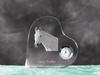 Orlov Trotter – Crystal clock with a picture of a horse, heart-shaped shelf clock | Art-Dog