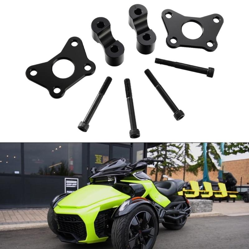 Aluminum Handle Bar Risers set Adjustable Height Anti Rust Handlebar Extension Lifting Quick Fixing for Motorcylce